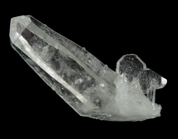 Quartz with Japan Law-twinned Quartz from Black Pine Mine, Granite County, Montana