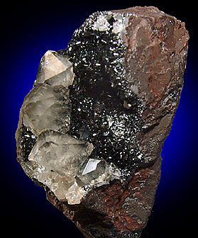 Hematite, specular, with Quartz from Beckermet Mine, Egremont, Cumbria, England