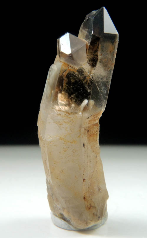 Quartz var. Smoky Quartz (bent crystal) from Hurricane Mountain, Carroll County, New Hampshire