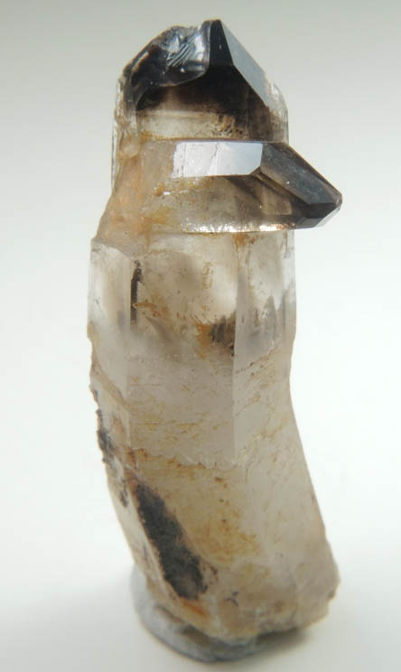 Quartz var. Smoky Quartz (bent crystal) from Hurricane Mountain, Carroll County, New Hampshire