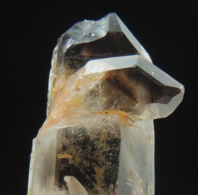 Quartz var. Smoky Quartz (bent crystal) from Hurricane Mountain, Carroll County, New Hampshire