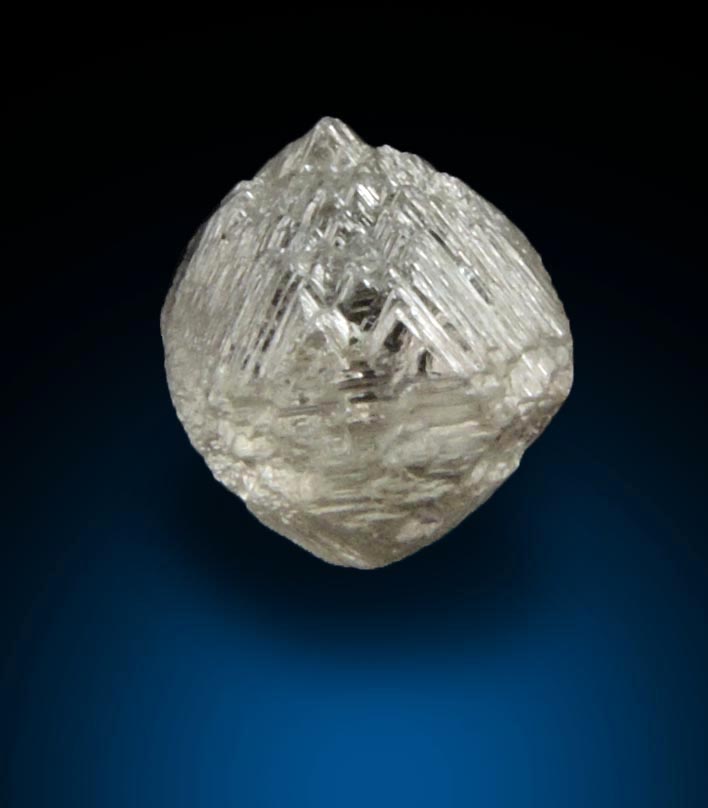 Diamond (0.90 carat pale-brown cuttable octahedral crystal) from Venetia Mine, Limpopo Province, South Africa