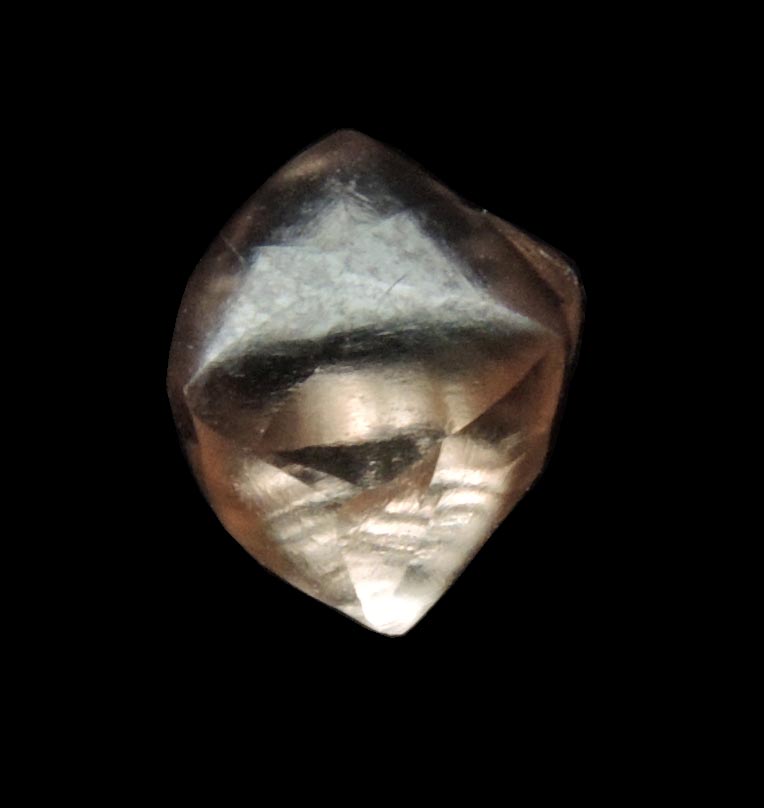 Diamond (1.29 carat brown cuttable complex crystal) from Argyle Mine, Kimberley, Western Australia, Australia