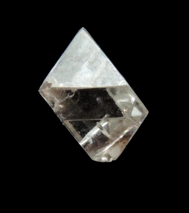 Diamond (0.88 carat glassy octahedral crystal) from Mirny, Republic of Sakha, Siberia, Russia