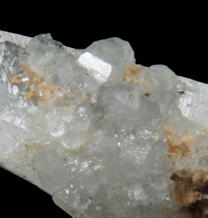 Topaz on Quartz from Butte Mining District, Summit Valley, Silver Bow County, Montana