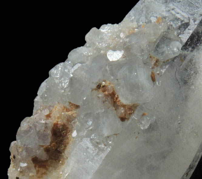 Topaz on Quartz from Butte Mining District, Summit Valley, Silver Bow County, Montana