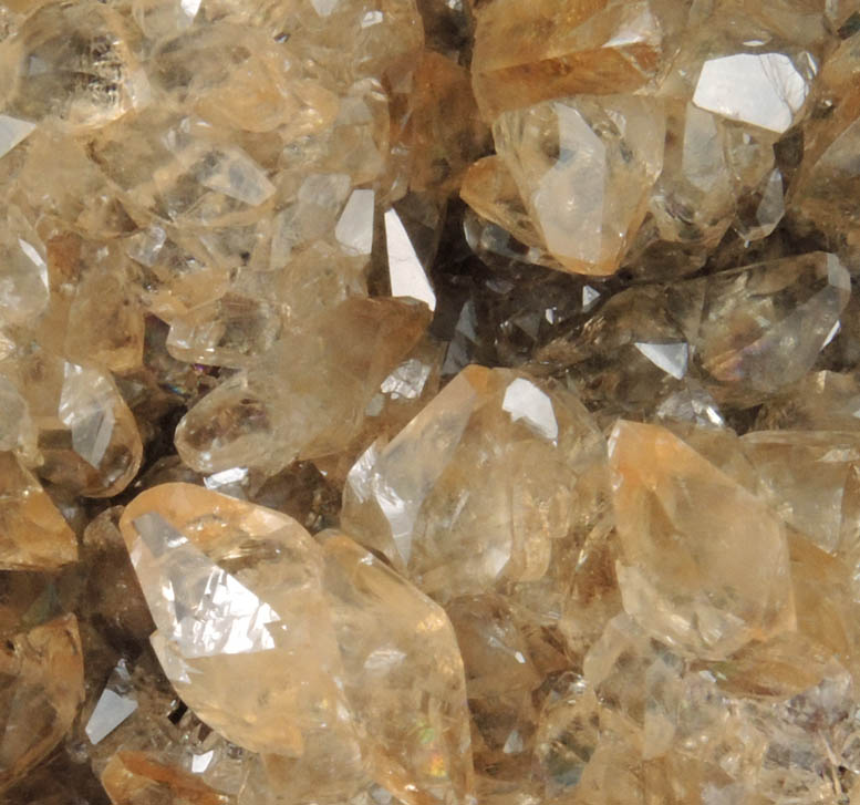 Calcite on Sphalerite from Elmwood Mine, Carthage, Smith County, Tennessee