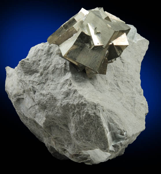 Pyrite from Ambas Aguas, Muro de Aguas, La Rioja, Spain