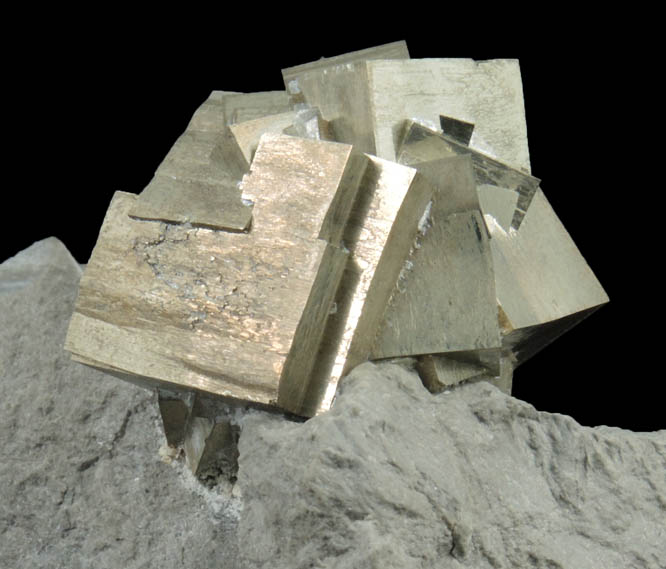 Pyrite from Ambas Aguas, Muro de Aguas, La Rioja, Spain