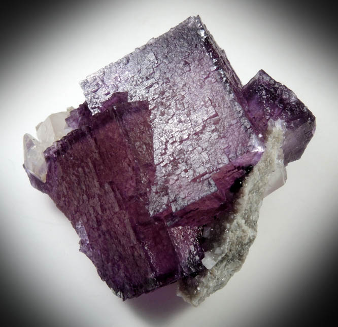 Fluorite with Calcite from Elmwood Mine, Carthage, Smith County, Tennessee