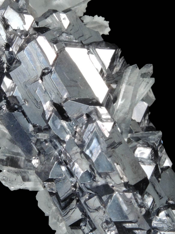 Galena (Spinel-law twinned crystals) with Quartz from Krushev Dol Mine, Davidkovo, Rhodope Mountains, Bulgaria