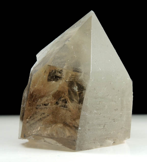 Quartz var. Smoky Quartz with selectively etched faces from North Moat Mountain, Bartlett, Carroll County, New Hampshire