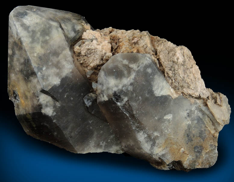 Quartz var. Smoky Quartz from Hobbs Brook, east slope of Blue Mountain, Albany, Carroll County, New Hampshire