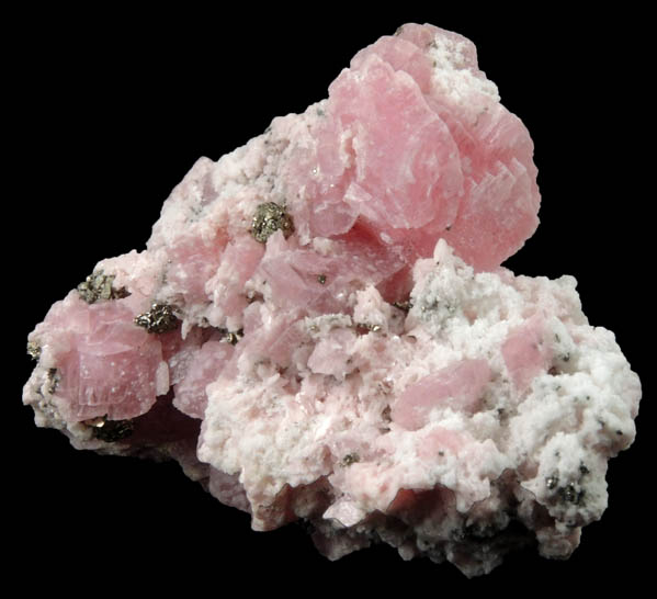 Rhodochrosite with minor Pyrite from Silverton District, San Juan County, Colorado