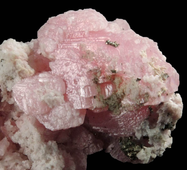 Rhodochrosite with minor Pyrite from Silverton District, San Juan County, Colorado