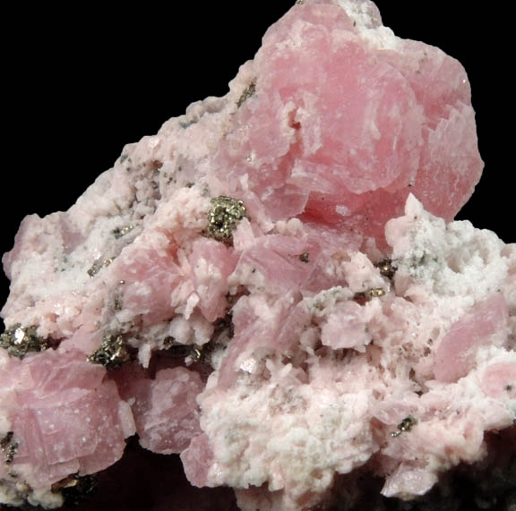 Rhodochrosite with minor Pyrite from Silverton District, San Juan County, Colorado
