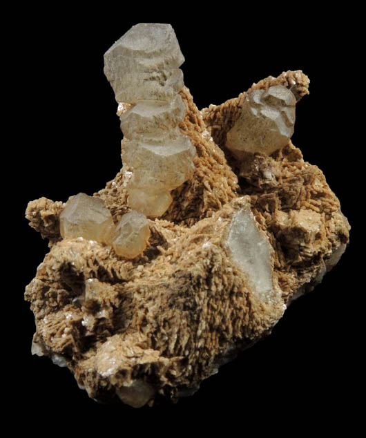 Calcite over Dolomite on Calcite from Skitchewaug Trail Quarry, Springfield, Windsor County, Vermont