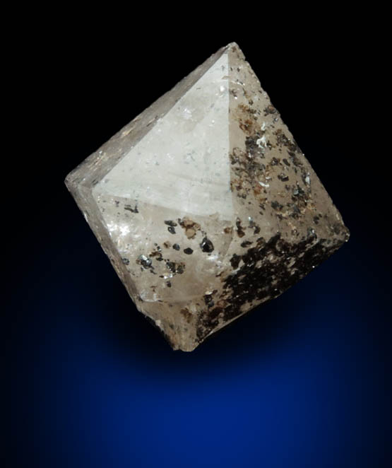 Quartz di-pyramidal crystal with Hematite from Max Tessmer Farm, Chub Lake, near Hailesboro, Gouverneur, St. Lawrence County, New York
