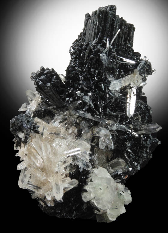 Schorl Tourmaline, Quartz, Fluorite from Erongo Mountains, 20 km north of Usakos, Damaraland, Namibia