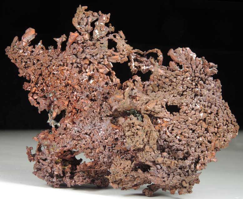 Copper (crystallized) from Ray Mine, Mineral Creek District, Pinal County, Arizona