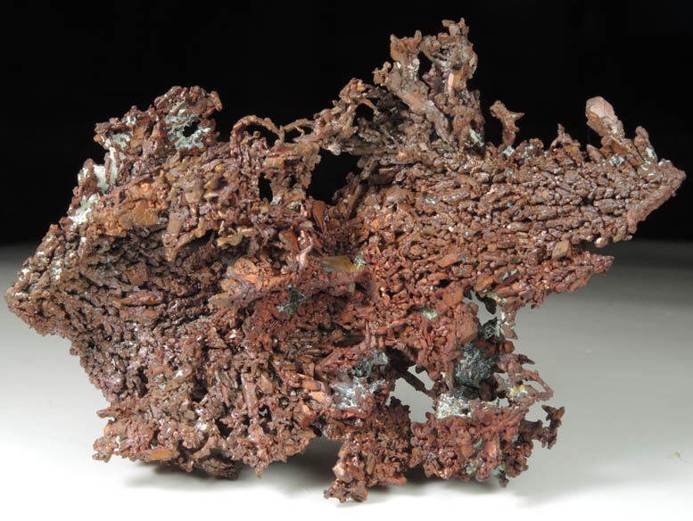 Copper (crystallized) from Ray Mine, Mineral Creek District, Pinal County, Arizona