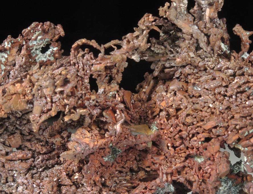 Copper (crystallized) from Ray Mine, Mineral Creek District, Pinal County, Arizona