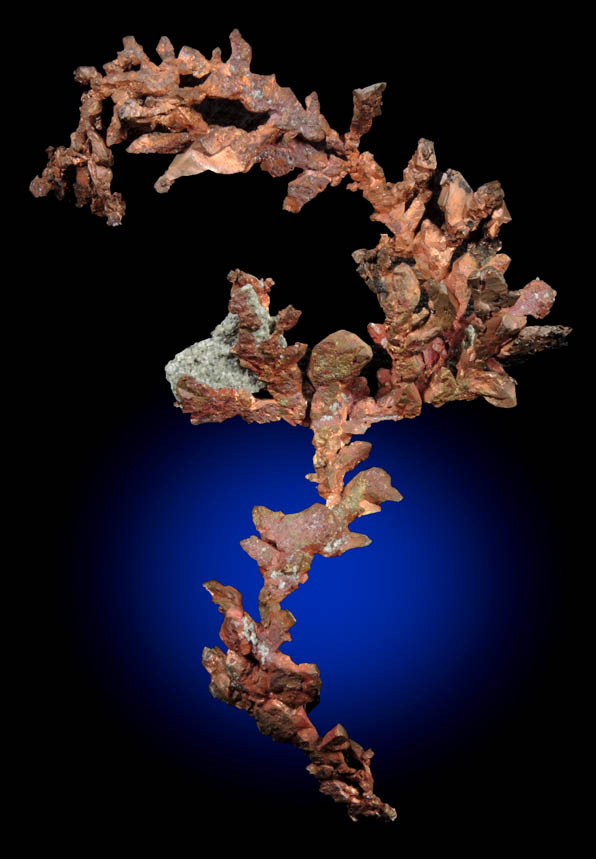 Copper (crystallized) from Itauz Mine, Karaganda Oblast', Kazakhstan