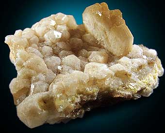 Stilbite on Analcime from Cape Split, Nova Scotia, Canada