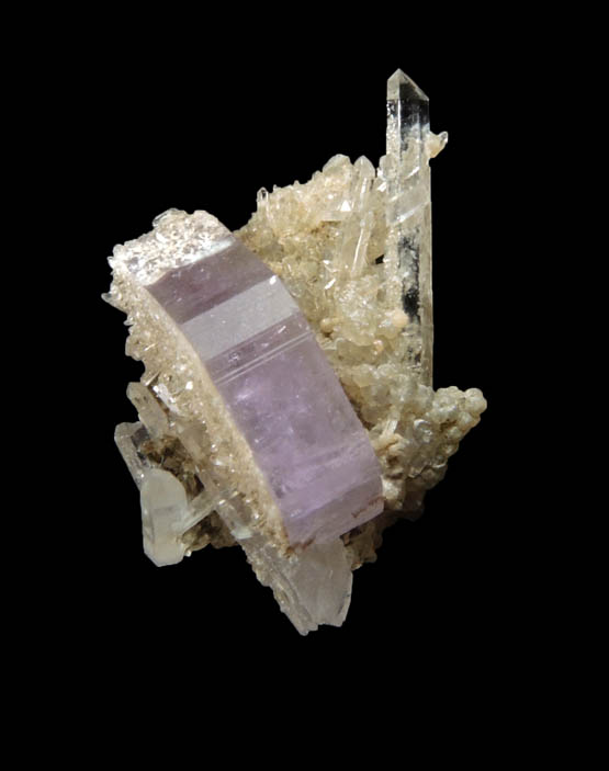 Fluorapatite on Quartz from Strickland Quarry, Collins Hill, Portland, Middlesex County, Connecticut