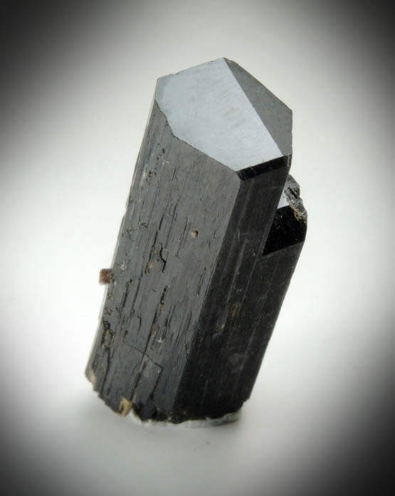 Arfvedsonite (rare terminated crystal) from Hurricane Mountain, Carroll County, New Hampshire