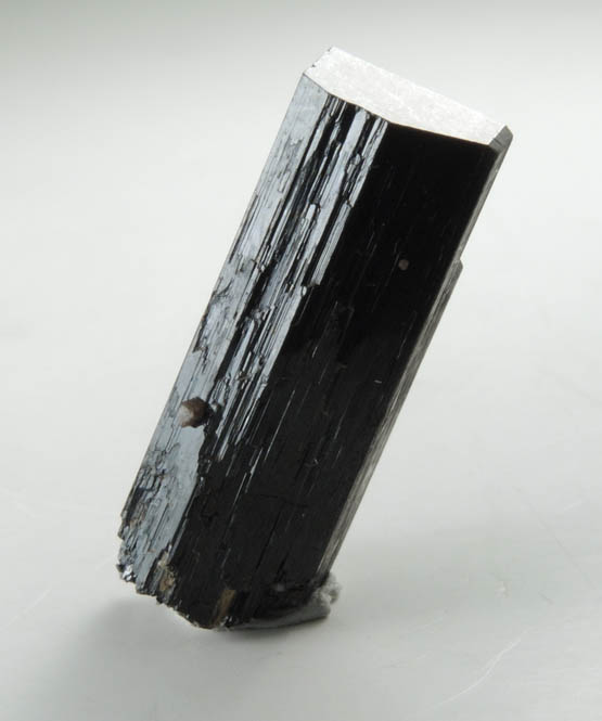 Arfvedsonite (rare terminated crystal) from Hurricane Mountain, Carroll County, New Hampshire