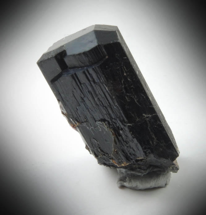 Arfvedsonite (rare terminated crystal) from Hurricane Mountain, east of Intervale, Carroll County, New Hampshire