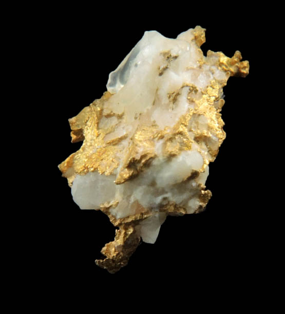 Gold in Quartz from Jamestown Mining District, Tuolumne County, California