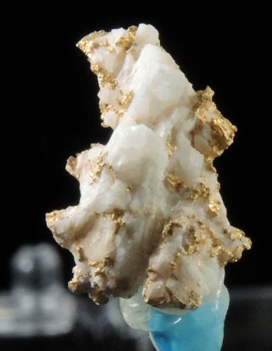 Gold on Quartz from Jamestown Mining District, Tuolumne County, California