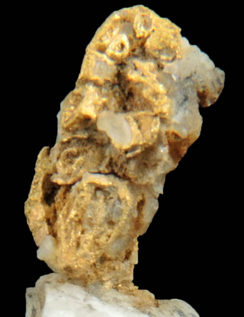 Gold on Quartz from Jamestown Mining District, Tuolumne County, California