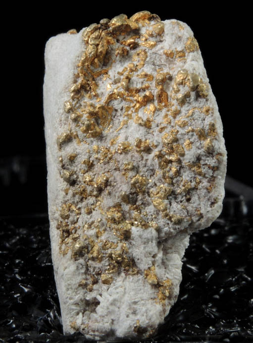 Gold on Quartz from Boulder County, Colorado