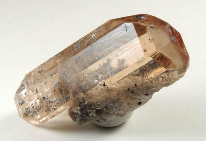 Topaz with rhyolite inclusions from Topaz Mountain, Thomas Range, Juab County, Utah