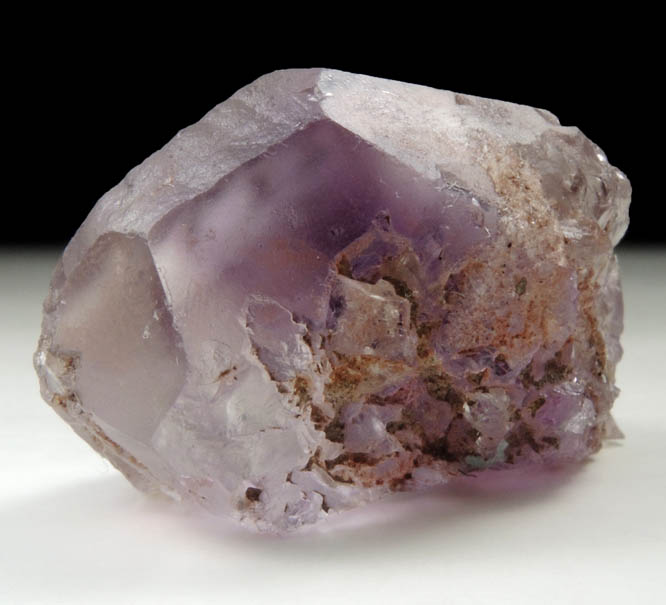 Quartz var. Amethyst (with rare pinacoid termination face) from Four Peaks Amethyst Deposit, Mazatzal Mountains, Maricopa County, Arizona