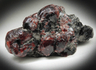 Almandine Garnets in Biotite from River Valley, Dana Township, Sudbury District, Ontario, Canada