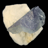 Fluorite on Calcite from Thomaston Dam Railroad Cut, Thomaston, Litchfield County, Connecticut