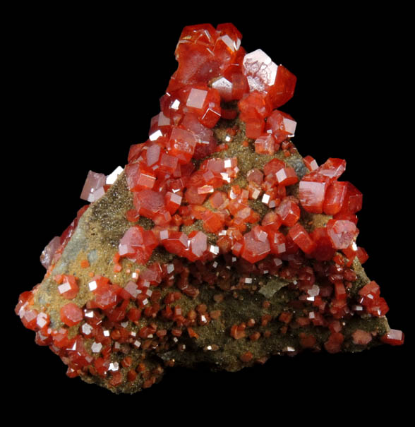 Vanadinite from Apache Mine (Vanadium Shaft), 8 km north of Globe, Gila County, Arizona