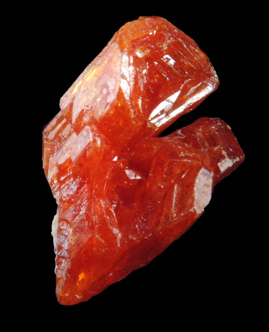 Vanadinite (hoppered habit) from Old Yuma Mine, west of Tucson, Pima County, Arizona