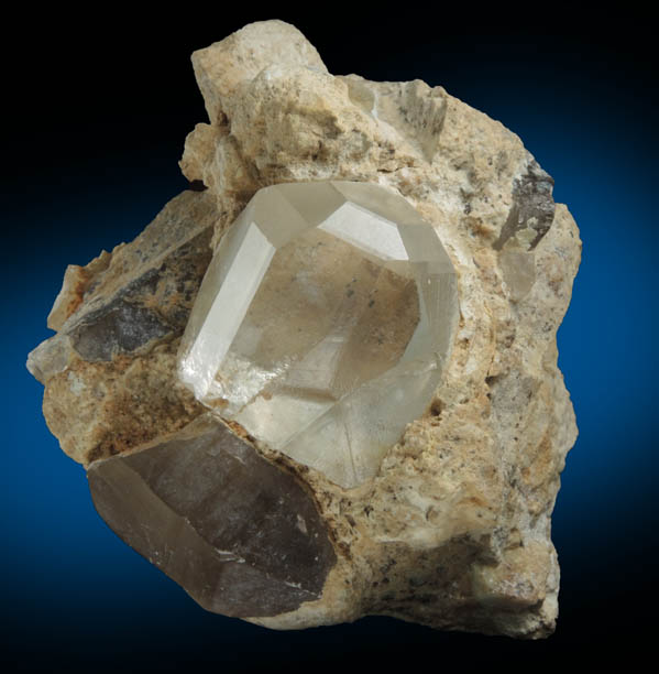 Topaz with Quartz from Kleine Spitzkoppe, 47 km WNW of Usakos, Erongo region, Namibia