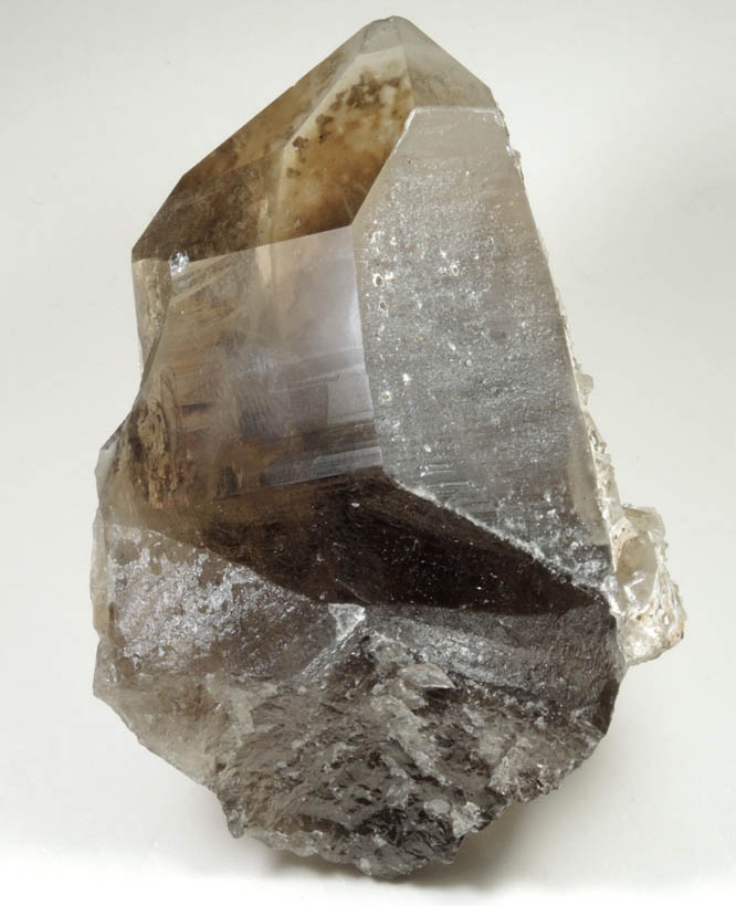 Quartz var. Smoky Quartz with Albite overgrowth from North Moat Mountain, Bartlett, Carroll County, New Hampshire