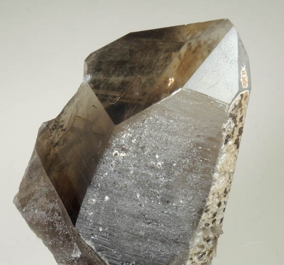 Quartz var. Smoky Quartz with Albite overgrowth from North Moat Mountain, Bartlett, Carroll County, New Hampshire