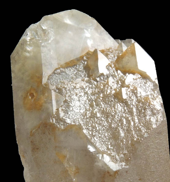 Quartz (Dauphin-law Twin) from Gouverneur Talc Mine No. 4, Harrisville, Lewis County, New York