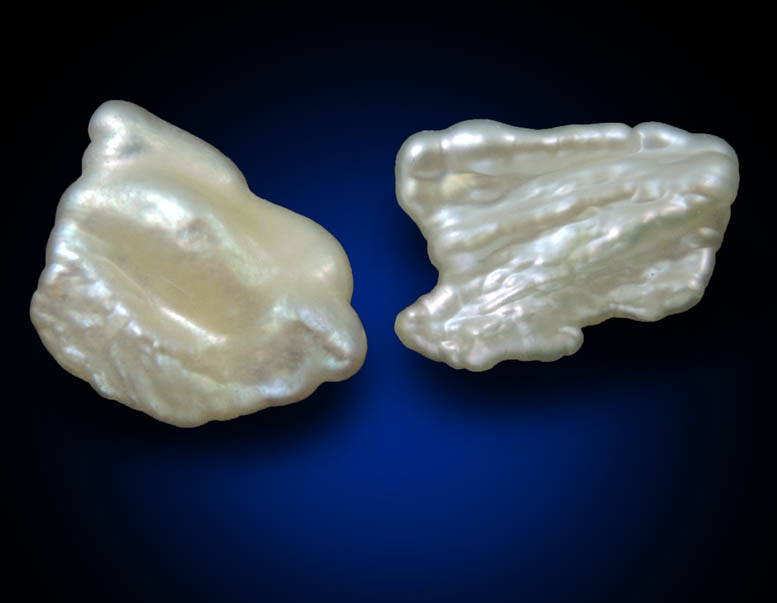 Pearls (freshwater) from Birdsong Creek, Camden, Benton County, Tennessee
