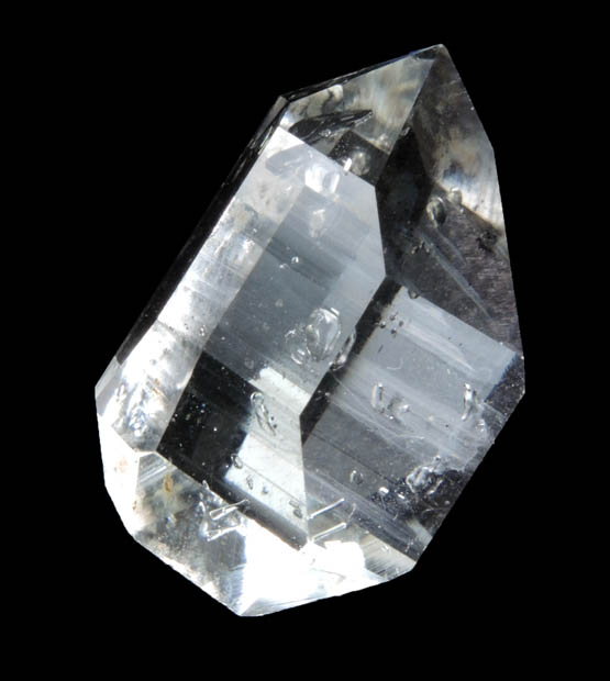 Quartz var. Herkimer Diamond with 2 moveable bubble inclusions (enhydro) from Middleville, Herkimer County, New York