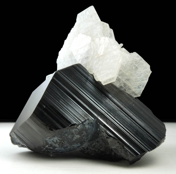 Schorl Tourmaline with Albite var. Cleavelandite from Skardu District, Baltistan, Gilgit-Baltistan, Pakistan