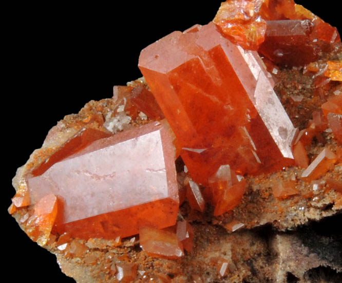 Wulfenite with minor Willemite from Red Cloud Mine, Silver District, La Paz County, Arizona